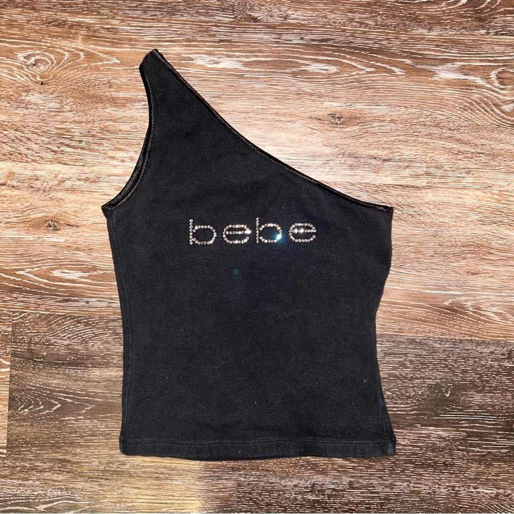 💎Bebe Y2k dupe rhinestone vintage halter baby tee